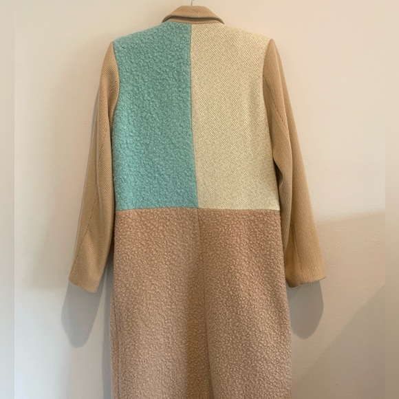 English Factory color block coat - medium coat. - Picture 10 of 11